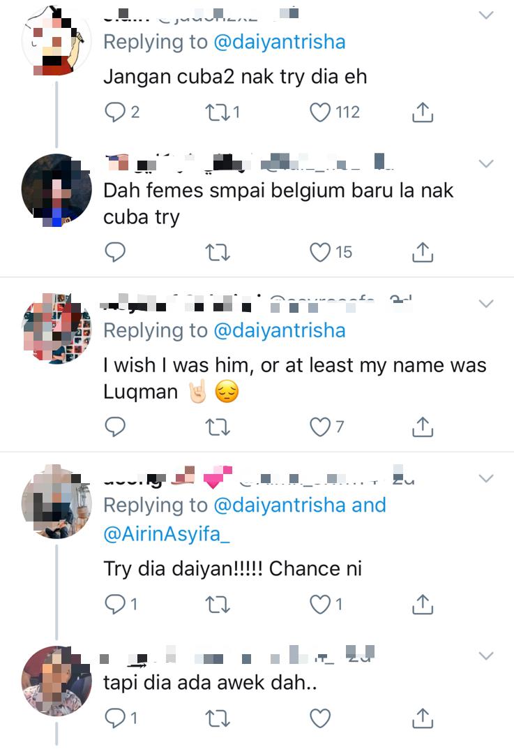 “Jangan Cuba-Cuba Nak Try Dia Eh,” – Daiyan Trisha Titip Ucapan Buat Luqman Hakim, Ini Pula Reaksi Sesetengah Netizen