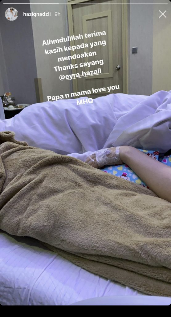 “Papa Dan Mama Love You,” – Eyra Hazali Selamat Bersalin Anak Sulung
