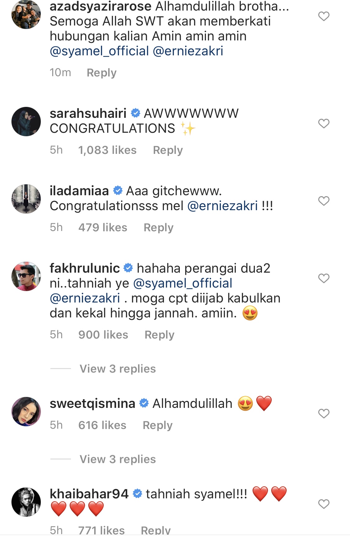 “Semoga Dipermudah Urusan Hingga Akhir Hayat,” – Selamat Bertunang Dengan Ernie Zakri & Tiada Lagi Spekulasi, Ini Kongsi Syamel