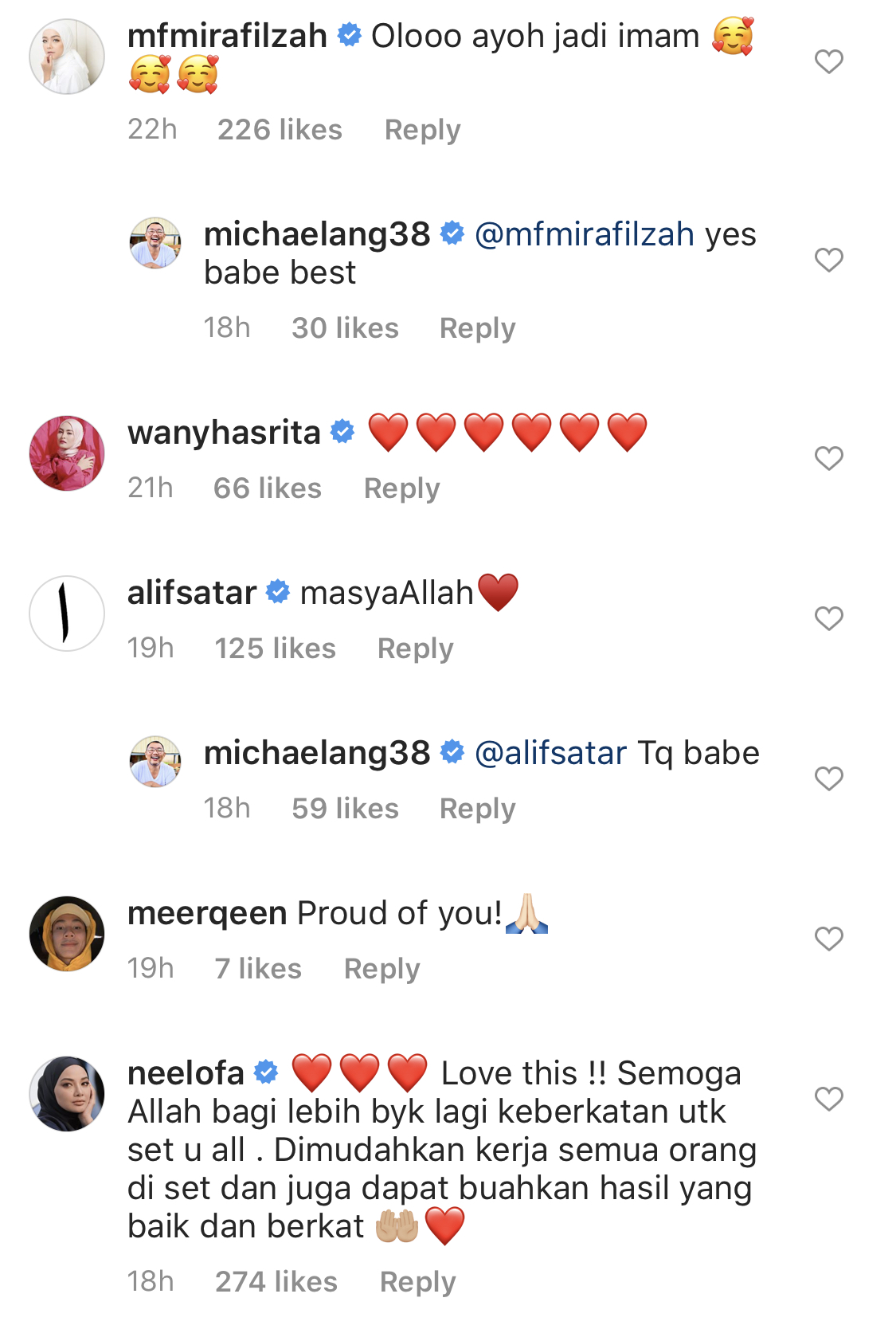“Alhamdulillah Dengan Posting Uqasha Senrose…,” – Sempat Solat Jemaah Dengan Kru Produksi Di Set Penggambaran, Michael Ang Luah Rasa