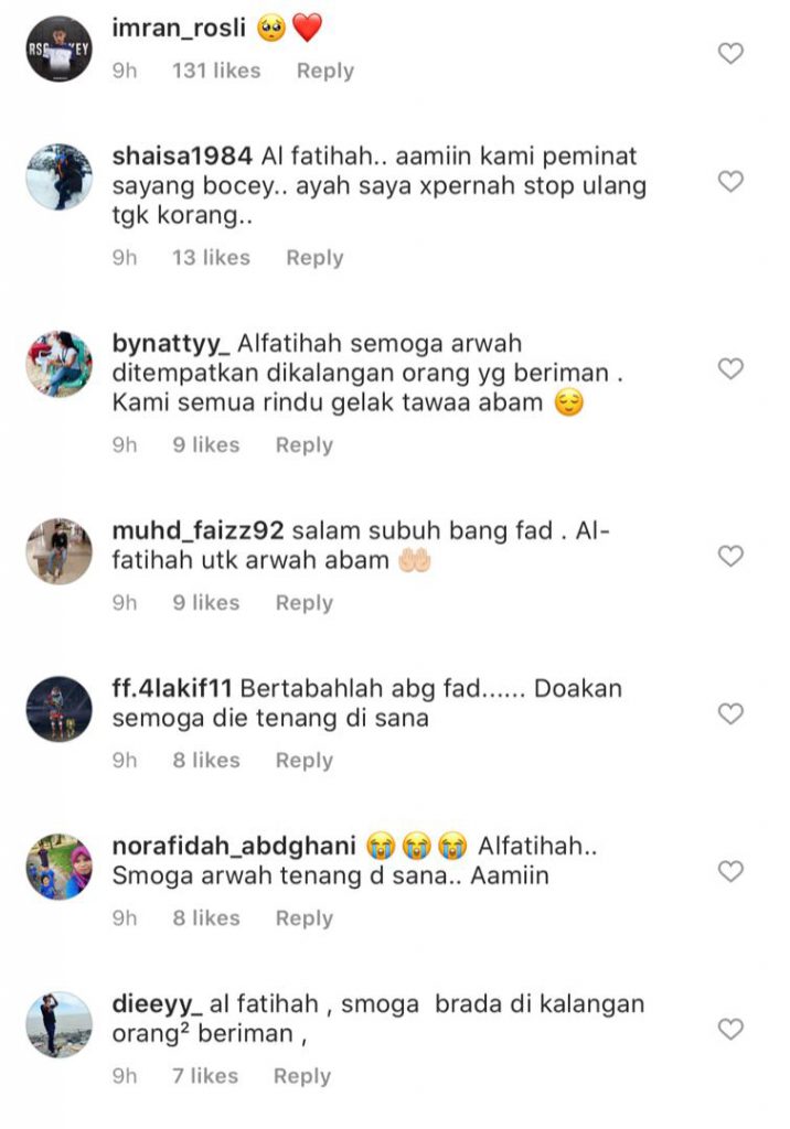 “Aku Rindu Kau Bam…,” &#8211; Hampir 6 Bulan Pergi, Fad Bocey Rindu Dengan Arwah Abam