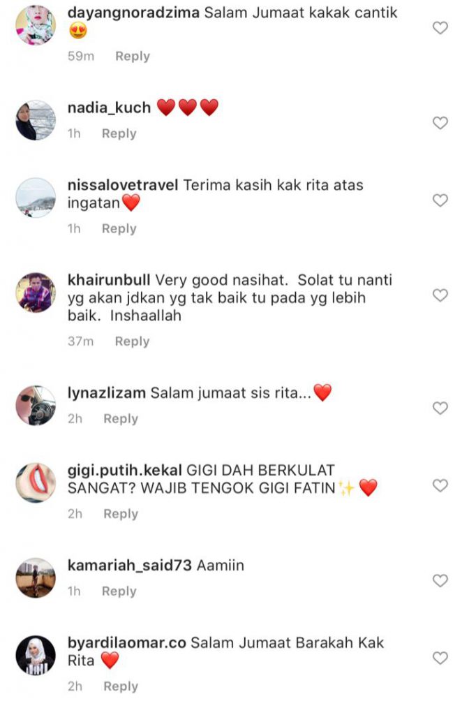 “Banyak Mana Pun Dosa Kita, Jangan Tinggalkan Solat,” &#8211; Rita Rudaini