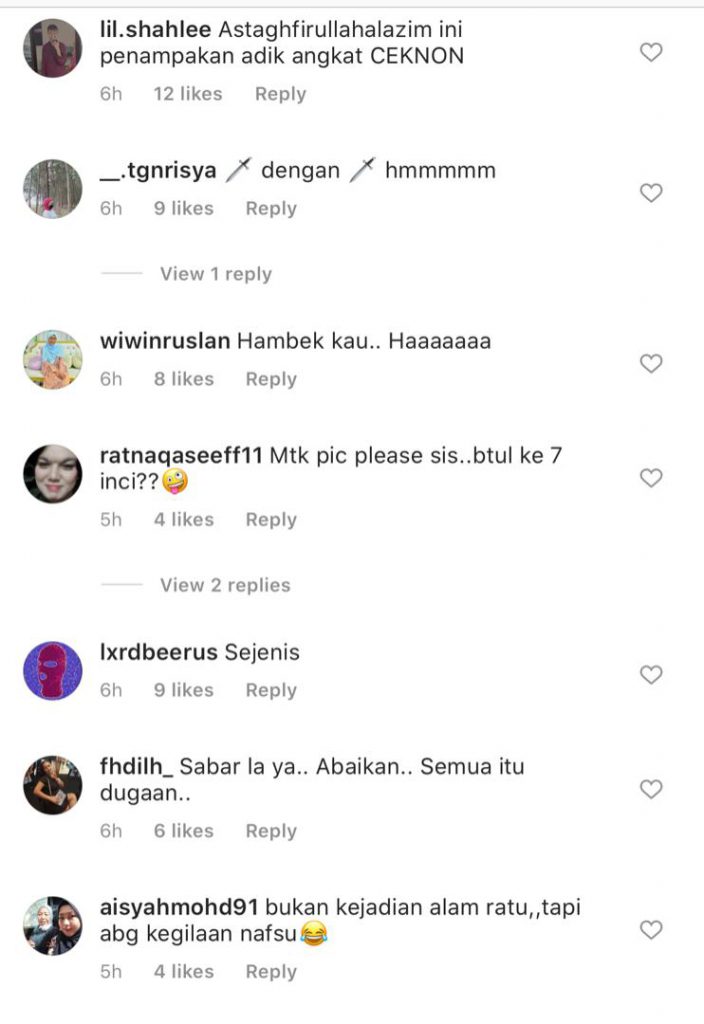 “Jom I Nak Puaskan You…” – Safiey Illias Terima Komen Berbaur Lucah