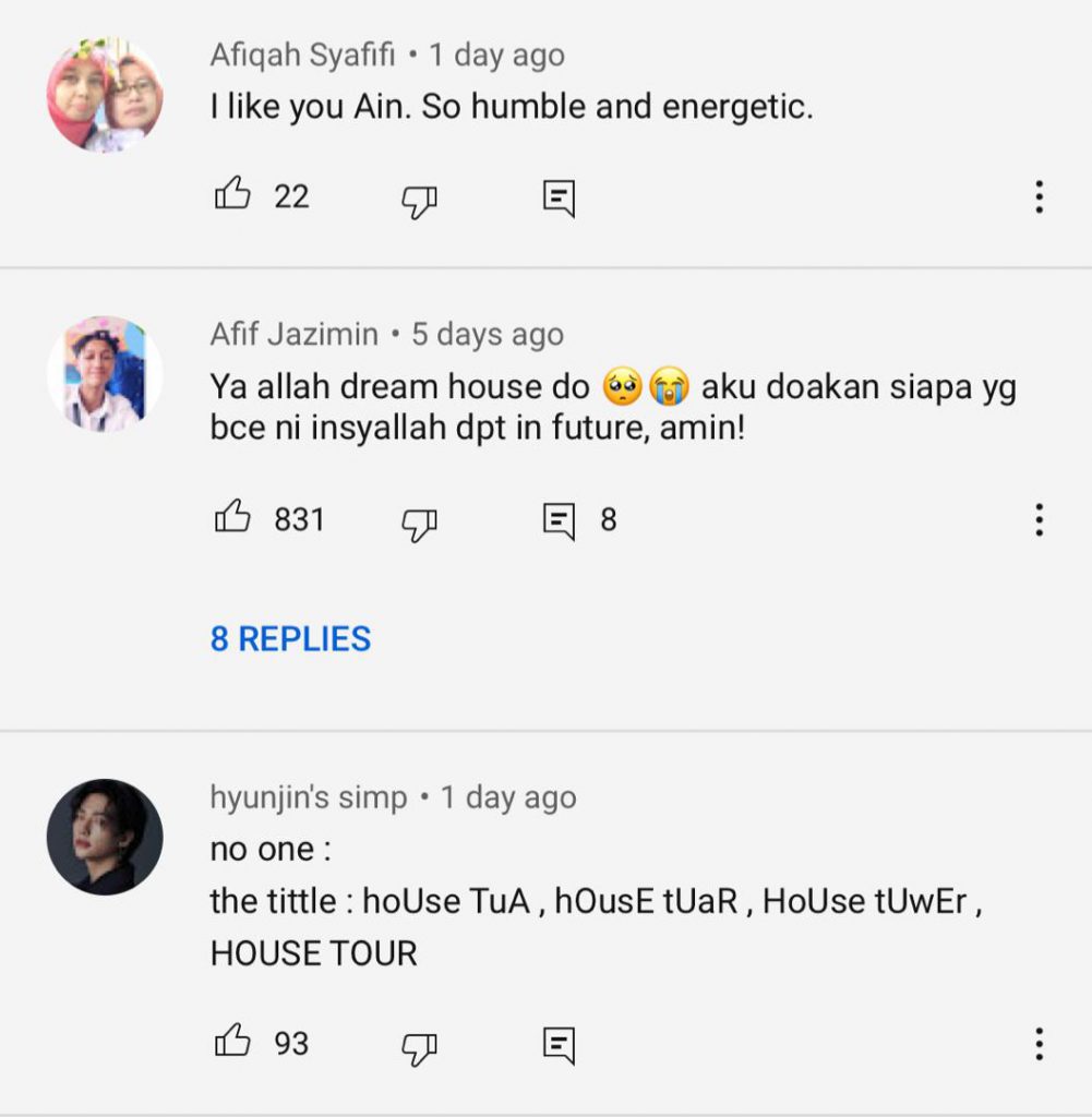 “Sangat Merendah Diri&#8230;,” &#8211; Wow! Ain Edruce Buat ‘Home Tour’, Raih Pujian Peminat