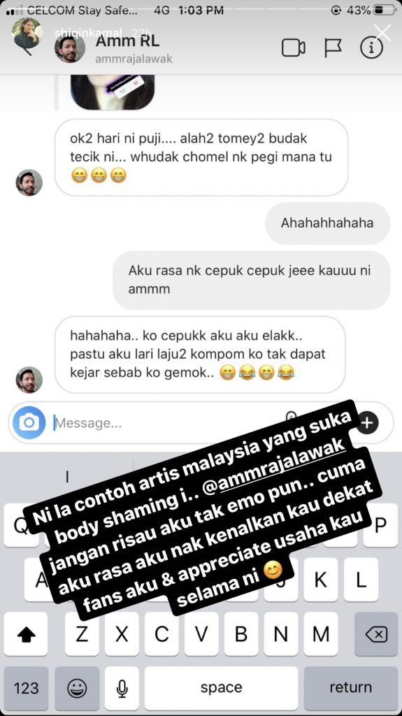 &#8220;Inilah Contoh Artis Malaysia Yang Suka Body Shaming I,&#8221; &#8211; Pelakon Shiqin Kamal Tak Emo, Cuma&#8230;