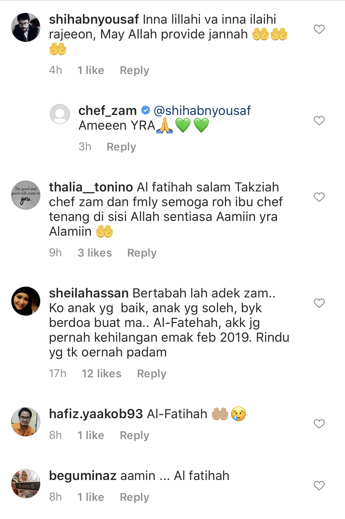 “Angkatlah Beban Kesedihan &#038; Keperitan Maha Berat Ini,&#8221; &#8211; Doa Chef Zam Buat Arwah Ibu Yang Telah Pergi Mengadap Illahi Ahad Lalu