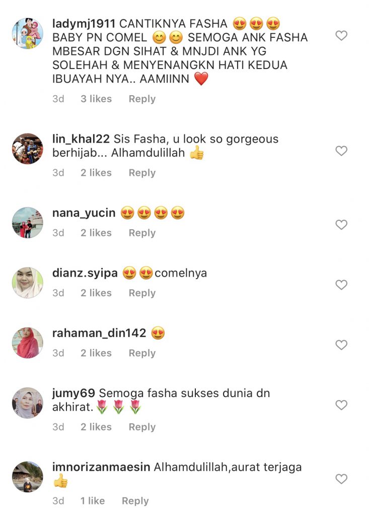 Peminat Puji Manis Bertudung, Fasha Sandha Kata, “Masih Lagi Belajar.”