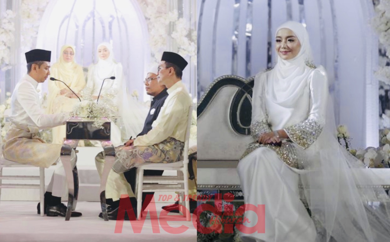 Tepat Jam 8.58 Malam, Mira Filzah Selamat Bergelar Isteri Wan Emir Astar Dengan Sekali Lafaz