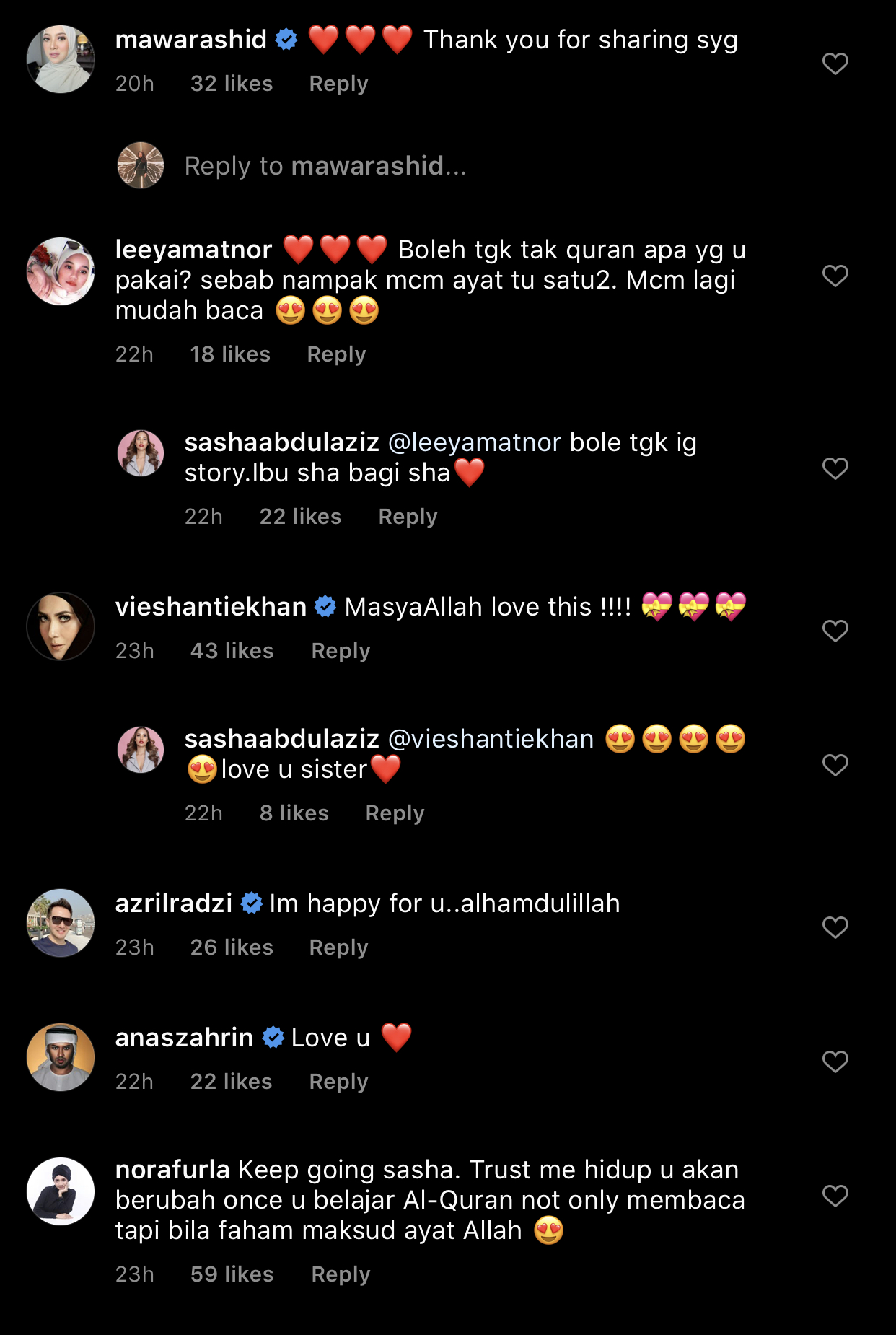 “Lebih 10 Tahun Saya Tinggalkan Al-Quran,” – Keinginan Baca Ayat Suci Makin Tinggi, Sasha Abdul Aziz Mahu Belajar, Pohon Doa