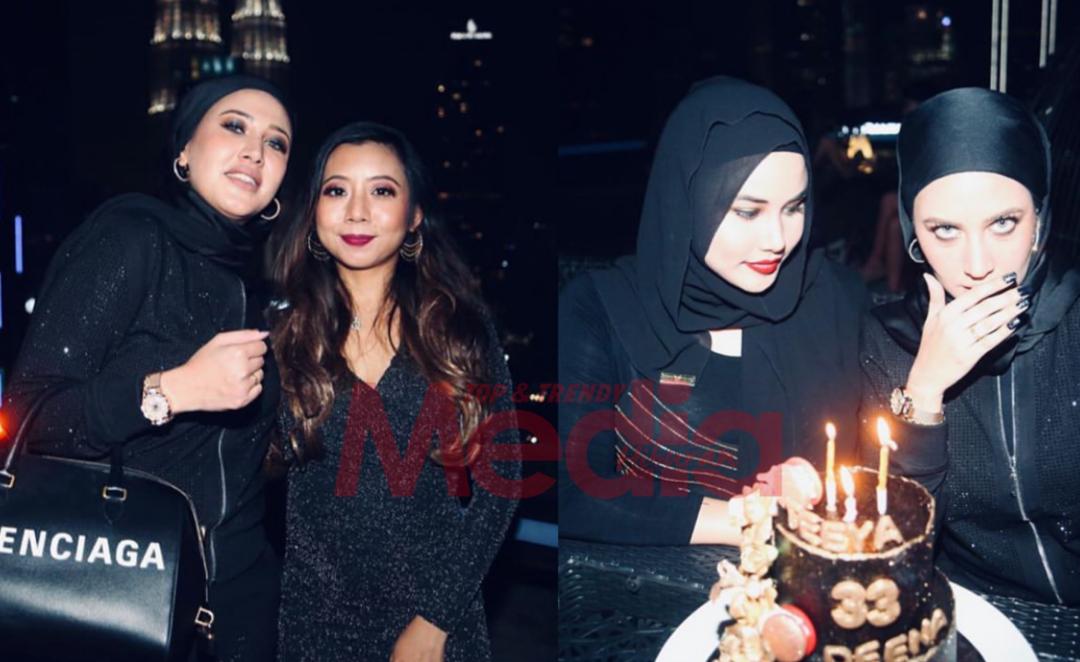 Bertemakan Warna Hitam Dan Elegan, Fathia Latiff Sambut Hari Jadi Yang Ke-33