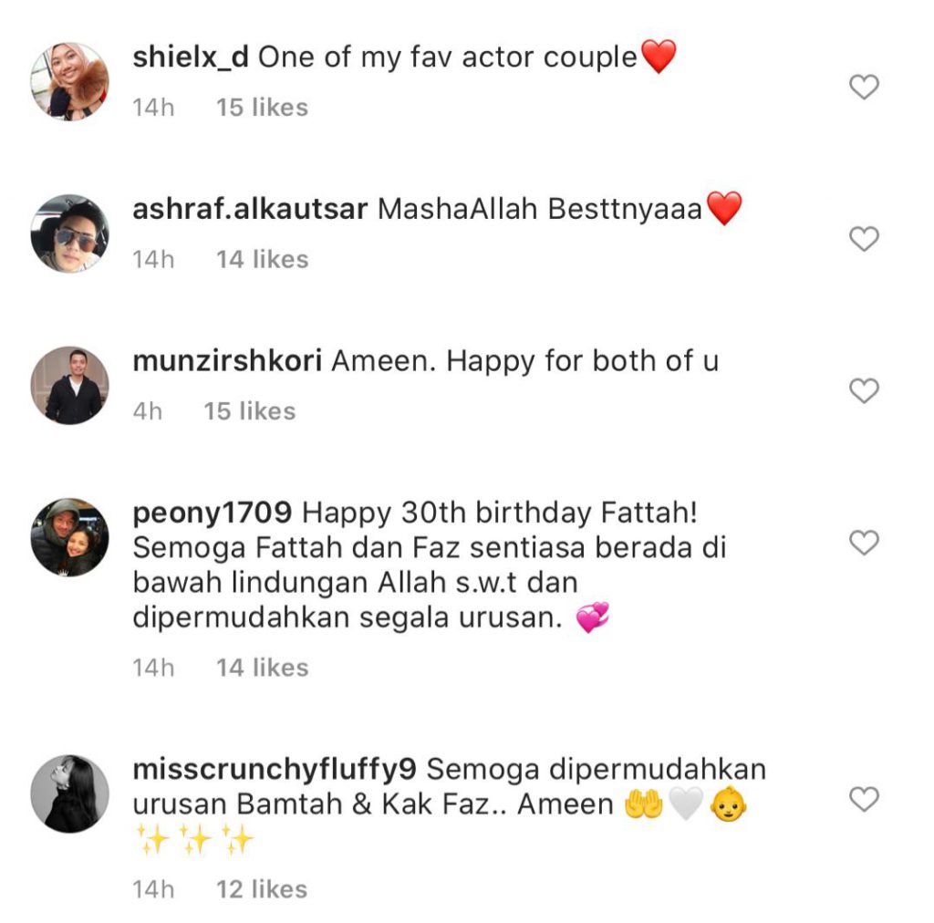 Fattah Amin Rasa Syukur Sempena Ulang Tahun Kelahiran Ke-30, Dedah Fazura Bakal Bersalin Beberapa Minggu Lagi