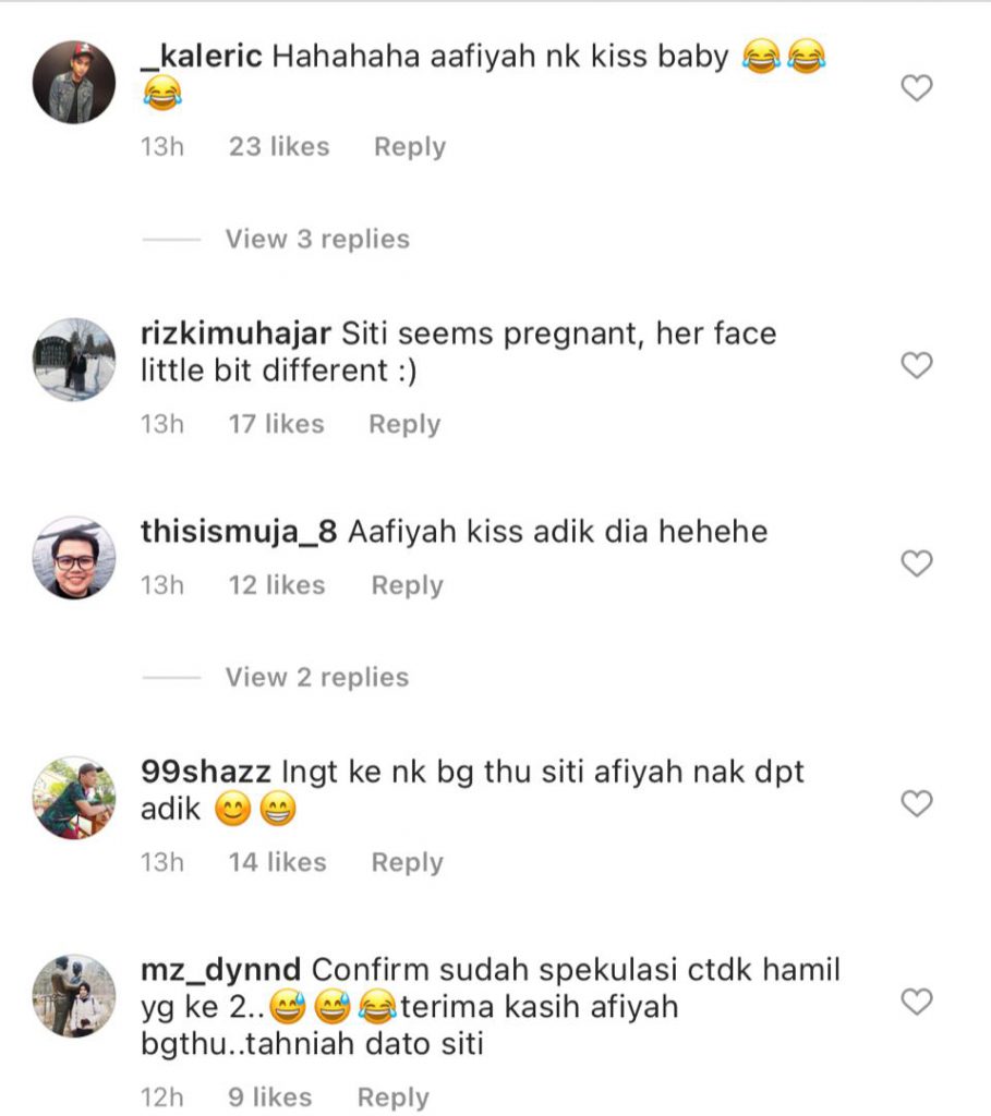 “Macam Bagi Pentunjuk,” – Spontan Aafiyah Nak Cium Perut, Ramai Buat Spekulasi Tok Ti Kini Hamil Anak Kedua
