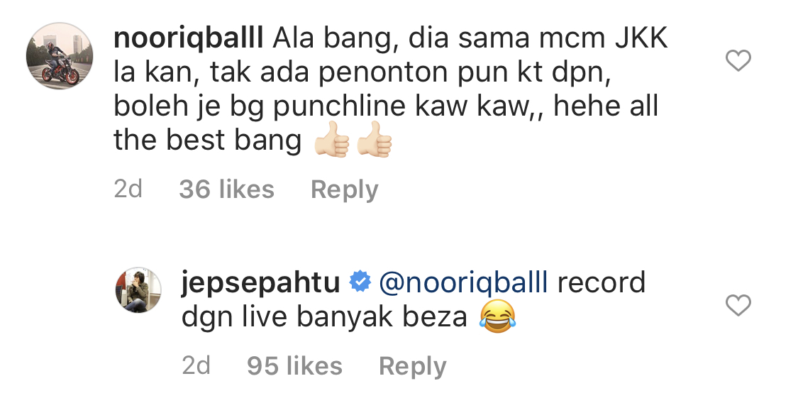 “Macam Main Bola Tapi Bola Takde,” – Sepahtu Reunion Live Akan Berlangsung Tanpa Penonton, Ini Reaksi Jep