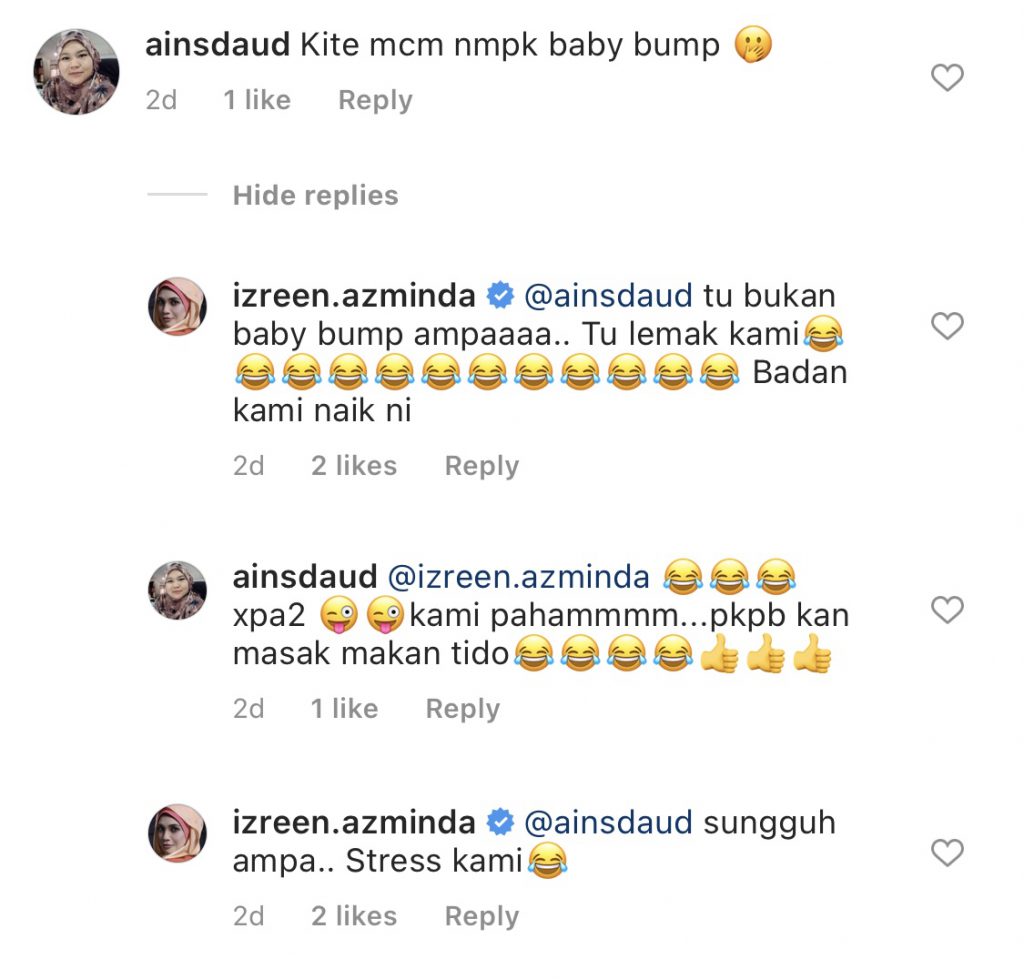 “Macam Nampak Baby Bump,” &#8211; Peminat ‘Speku’ Izreen Azminda Hamil Lagi, Ini Reaksi Tuan Badan