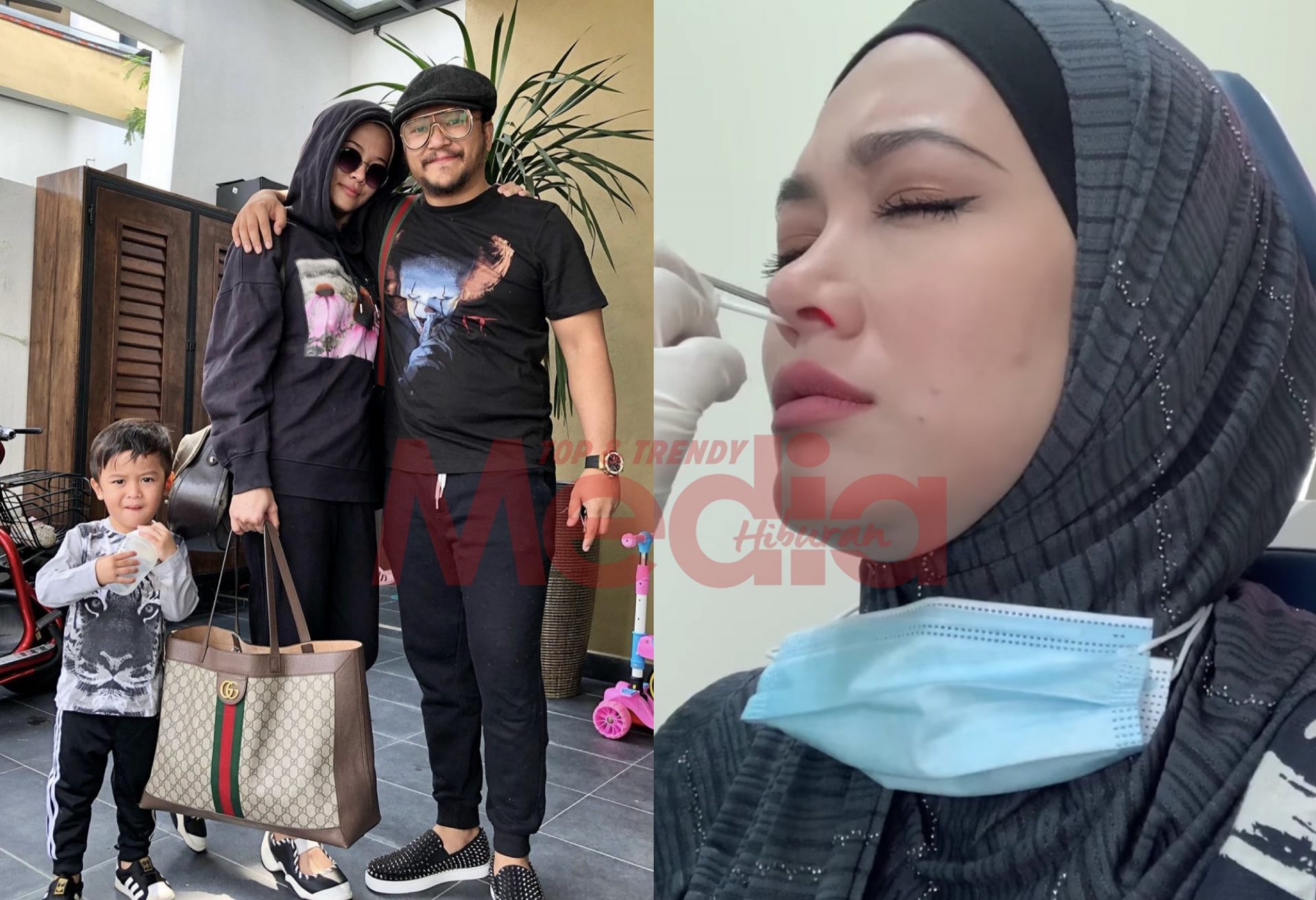 “Sebenarnya Mengerikan Jugak,” – Syatilla Melvin Kongsi Video Jalani Swab Test Covid-19, Sam Dedah Isteri Bakal Dibedah Buang Tonsil