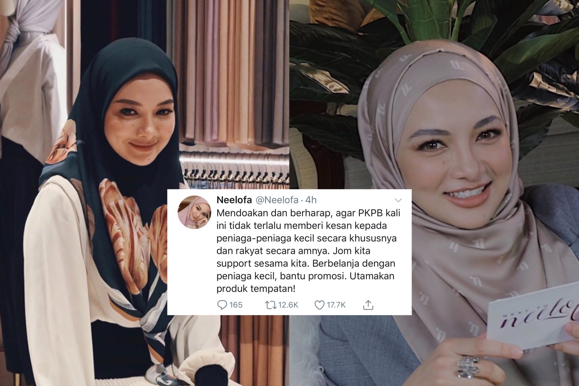 &#8220;Berbelanja Dengan Peniaga Kecil, Utamakan Produk Tempatan,&#8221;- Beberapa Negeri Diumum PKPB, Ini Kata Neelofa