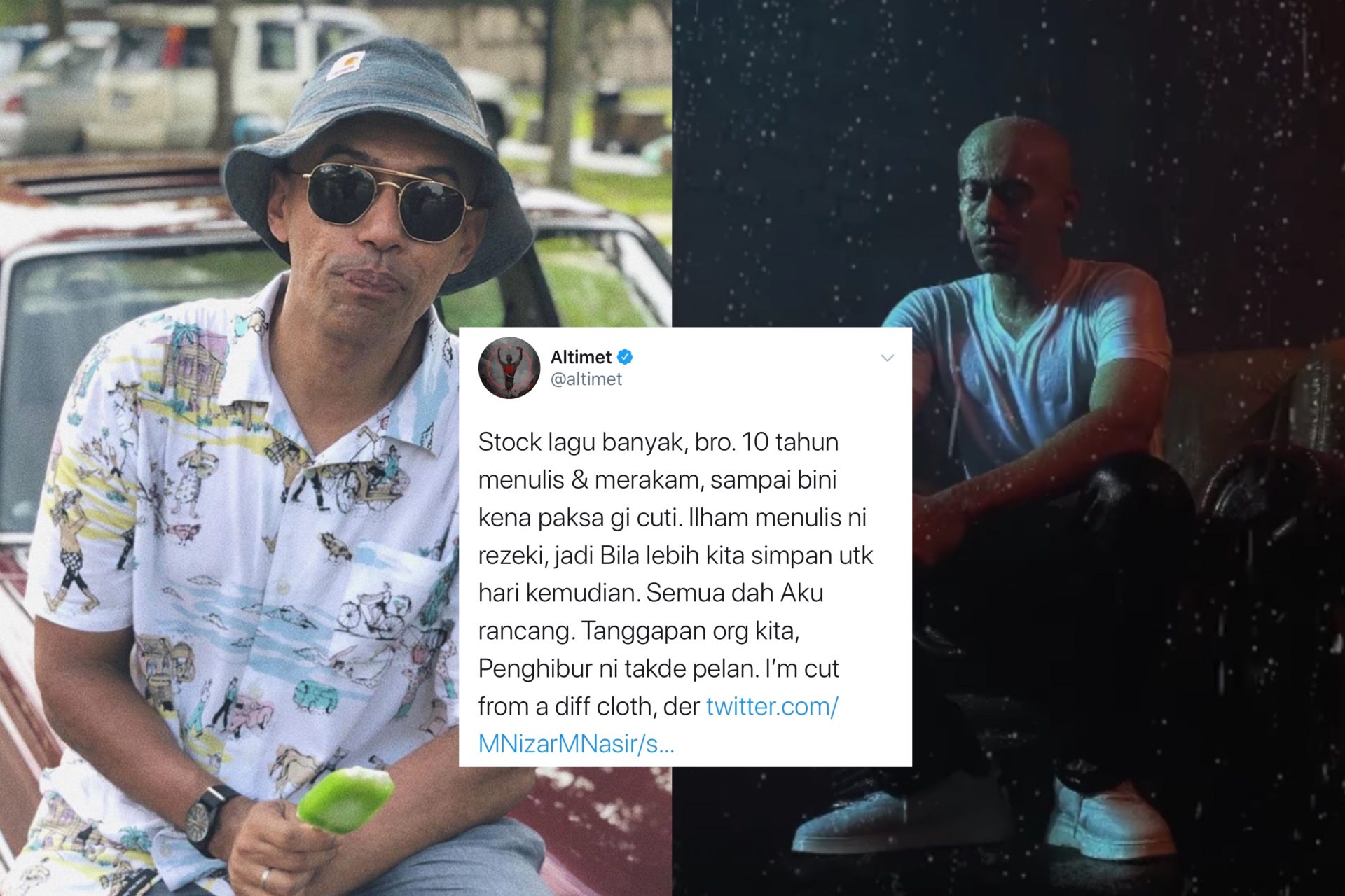 “Stock Lagu Banyak Bro, 10 Tahun Menulis,” – Dipersoal Status Bersara, Ini Reaksi Balas Altimet