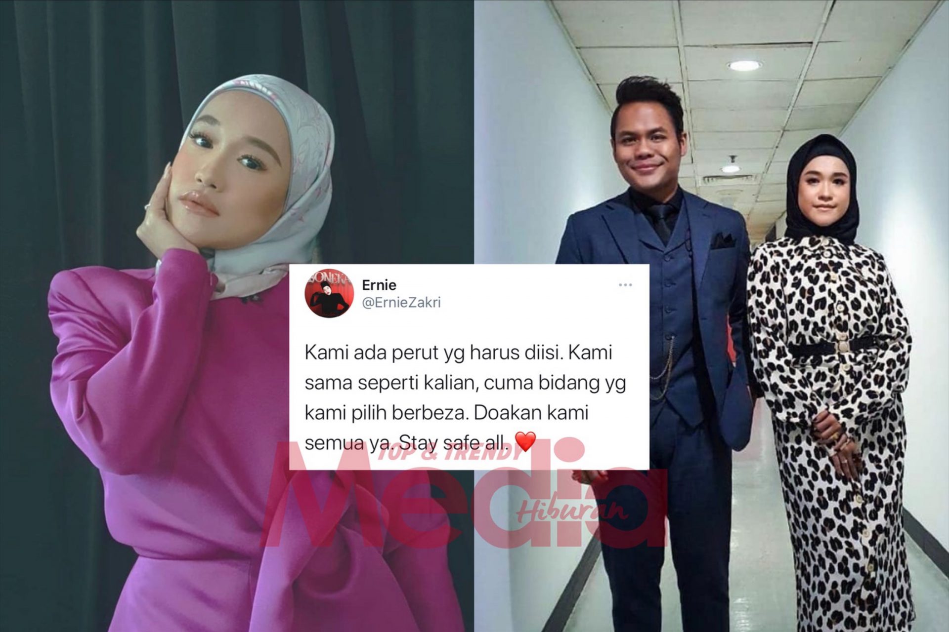 “Kami Ada Perut Harus Diisi, Sama Seperti Kalian,” – Ada Tuduh Artis Hanya Nak ‘Have Fun’, Ernie Zakri Minta Henti Hembur Kata Kecaman