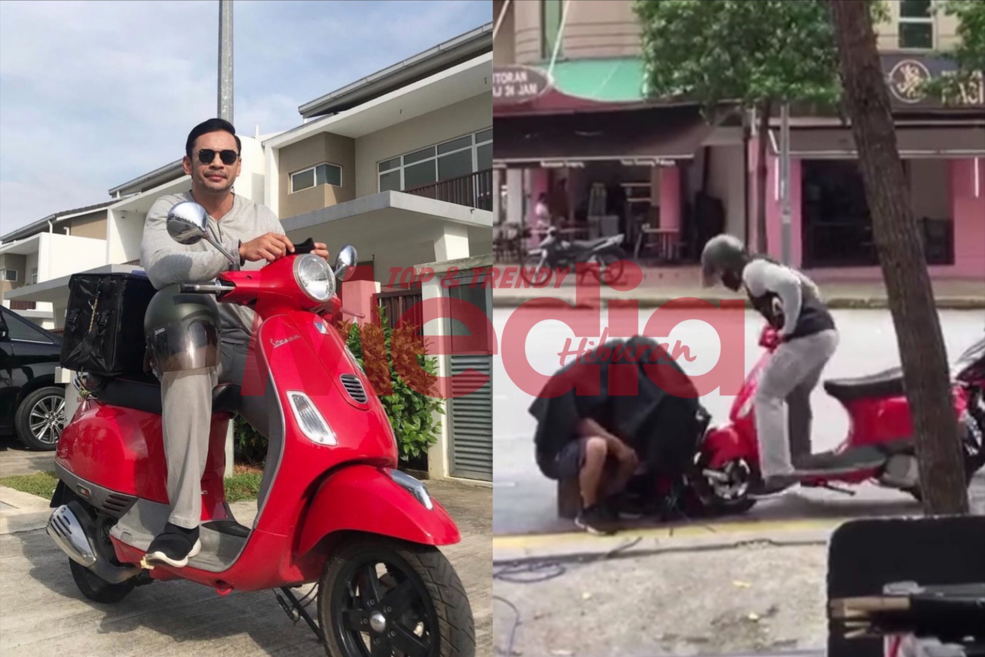 “Puluh Ribu Pula Nak Kena Ganti,” &#8211; Sempat Elak Dalam Seinci, Norman Hakim Hampir Terlanggar Cameraman Dengan Vespa