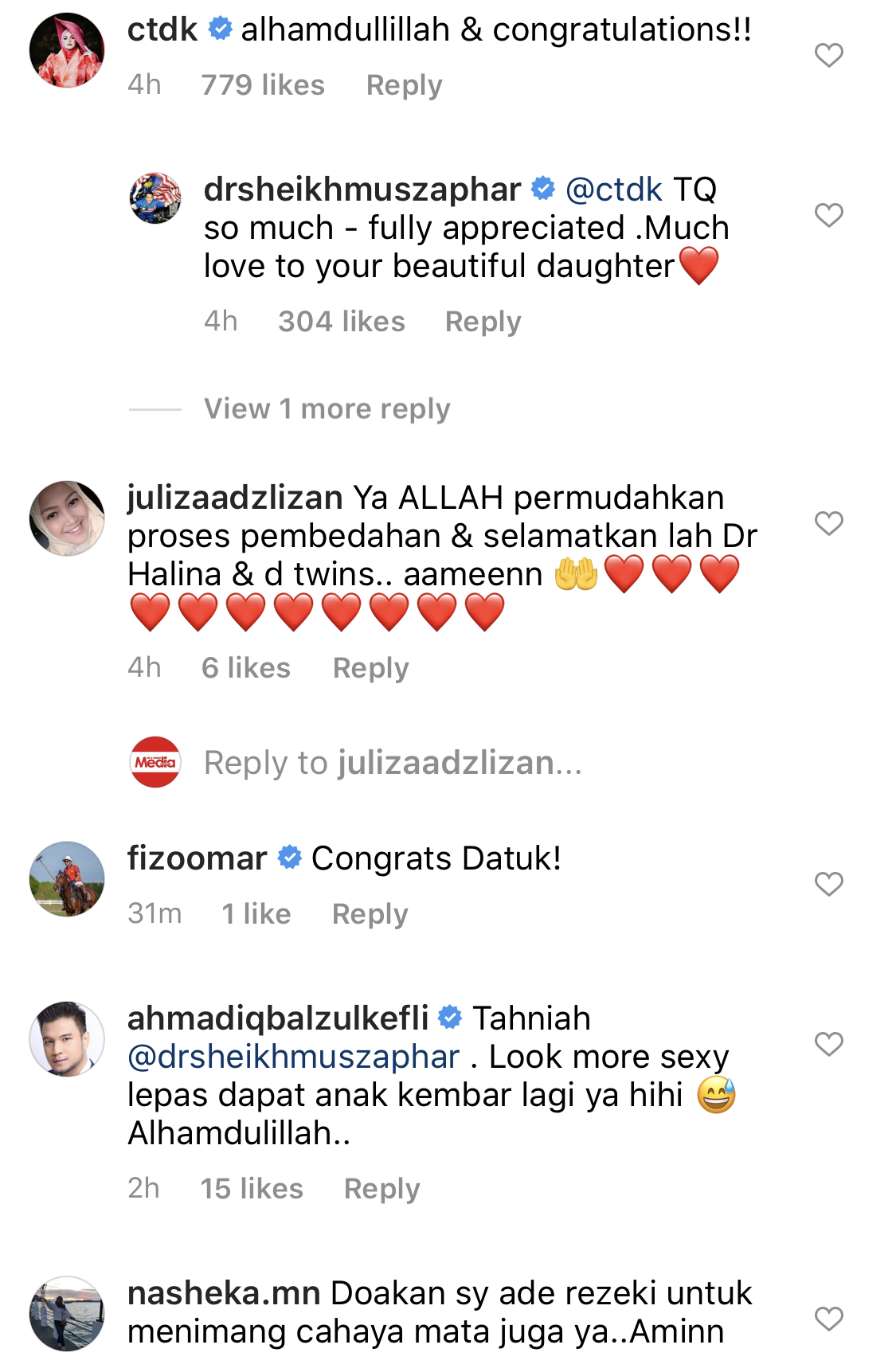 “Ini Adalah Kali Kedua Isteri Harus Berhadapan Dengan Alat Bedah Tapi&#8230;,” &#8211; Dr Harlina Selamat Bersalin Bayi Kembar, Dr. Sheikh Muszaphar Gembira Dalam Syukur!