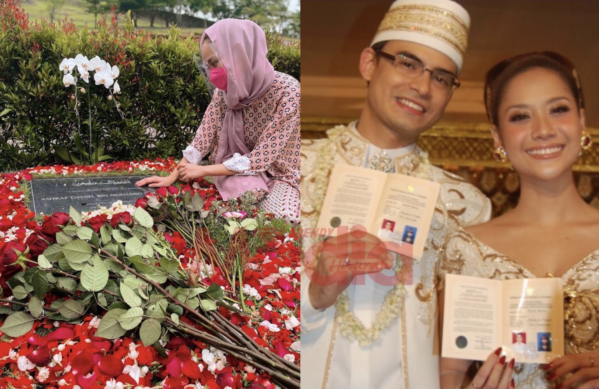Syahdu… Ingati Ulang Tahun Perkahwinan, Bunga Citra Lestari Ziarah Pusara Arwah Suaminya