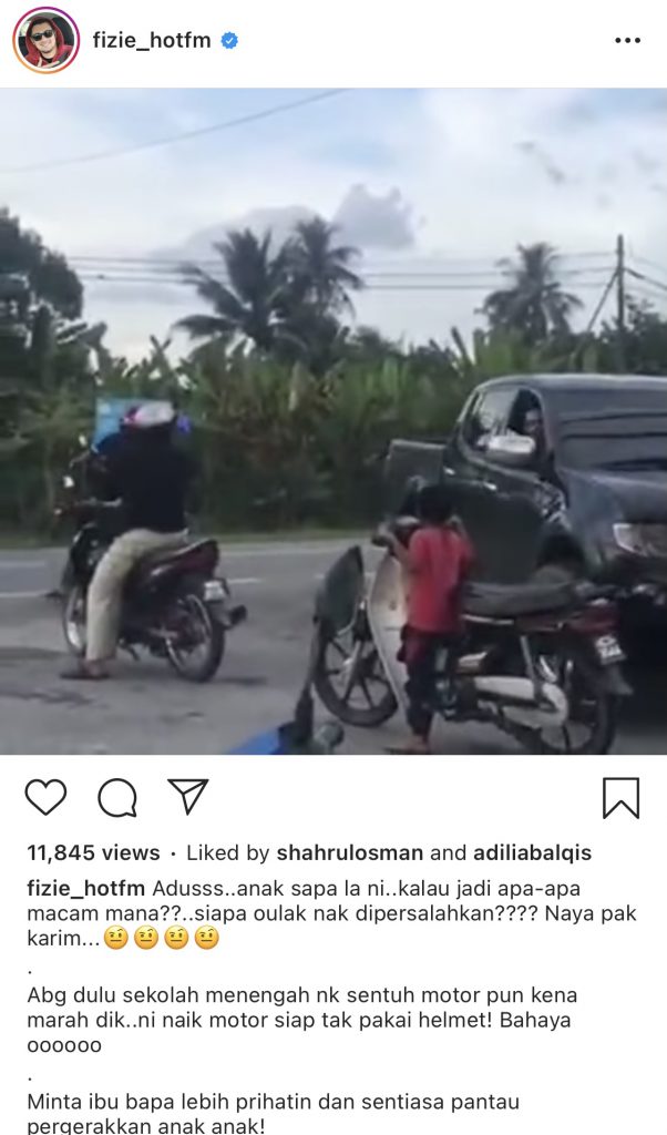 “Abang Dulu Sekolah Menengah Nak Sentuh Motor Pun Kena Marah Dik,” &#8211; Komen Video Tular, Ini Nasihat Fizie