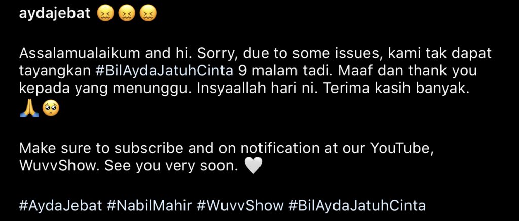 “Maaf Dan Terima Kasih Kepada Yang Menunggu,” &#8211; Tak Jadi Umum Tarikh Nikah Malam Tadi, Dengar Dulu Penjelasan Ayda Jebat