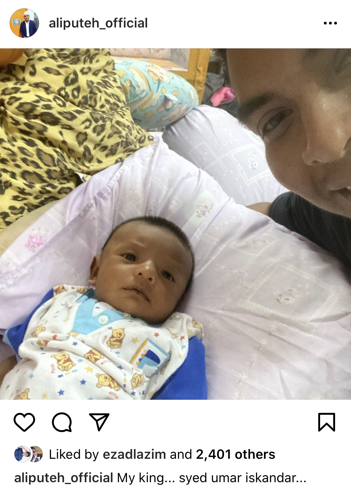 “Makan Penampar Mulut Tu Pecah Nanti,”- Beri Komen Sindiran Pada Foto Anak, Ali Puteh Naik Angin Dengan Siapa?