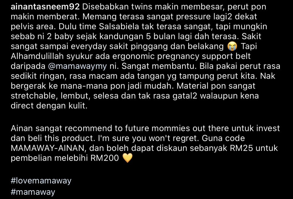 “Makin Membesar, Perut Pun Makin Memberat,” &#8211; Kongsi Keadaan Terkini, Tak Sabar Nak Tengok Bayi Kembar Ainan Tasneem!