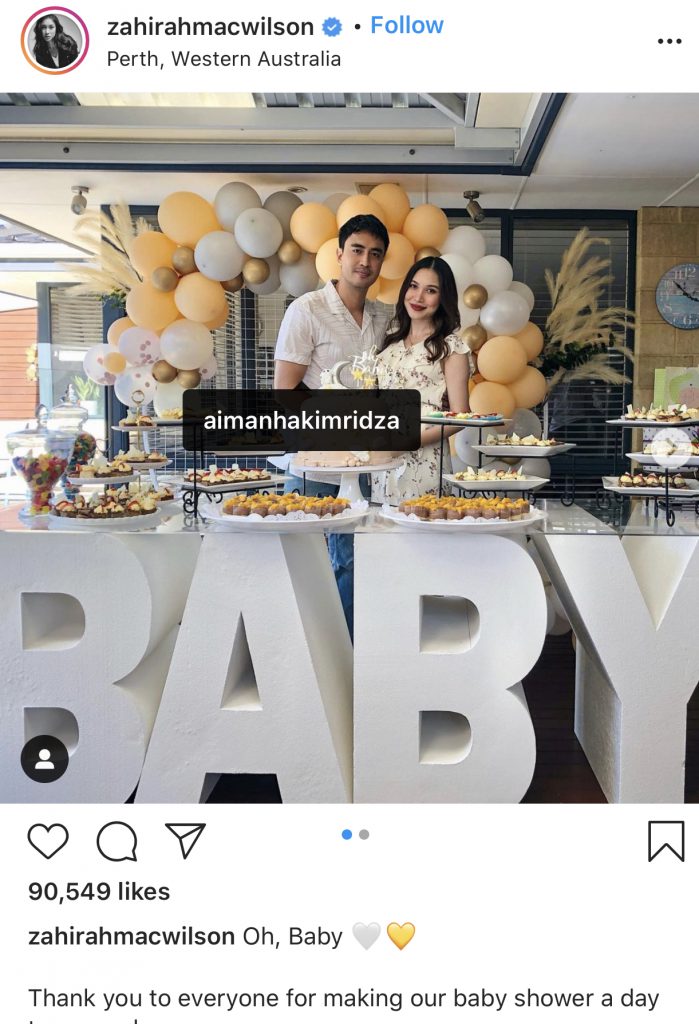 “Boy or Girl?,” &#8211; Kongsi Momen Baby Shower Di Australia, Peminat Tak Sabar Tunggu Bayi Sulung Aiman-Zahirah!