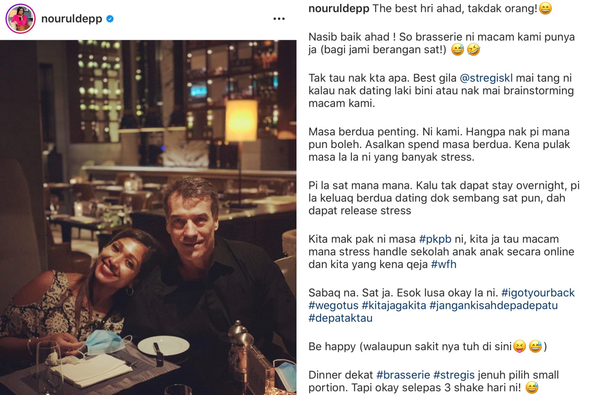 “Walaupun Sakitnya Tu Di Sini….,” – Urus Kelas Online Anak-Anak, Nourul Depp Pesan Suami Isteri Kena Luang Waktu Bersama