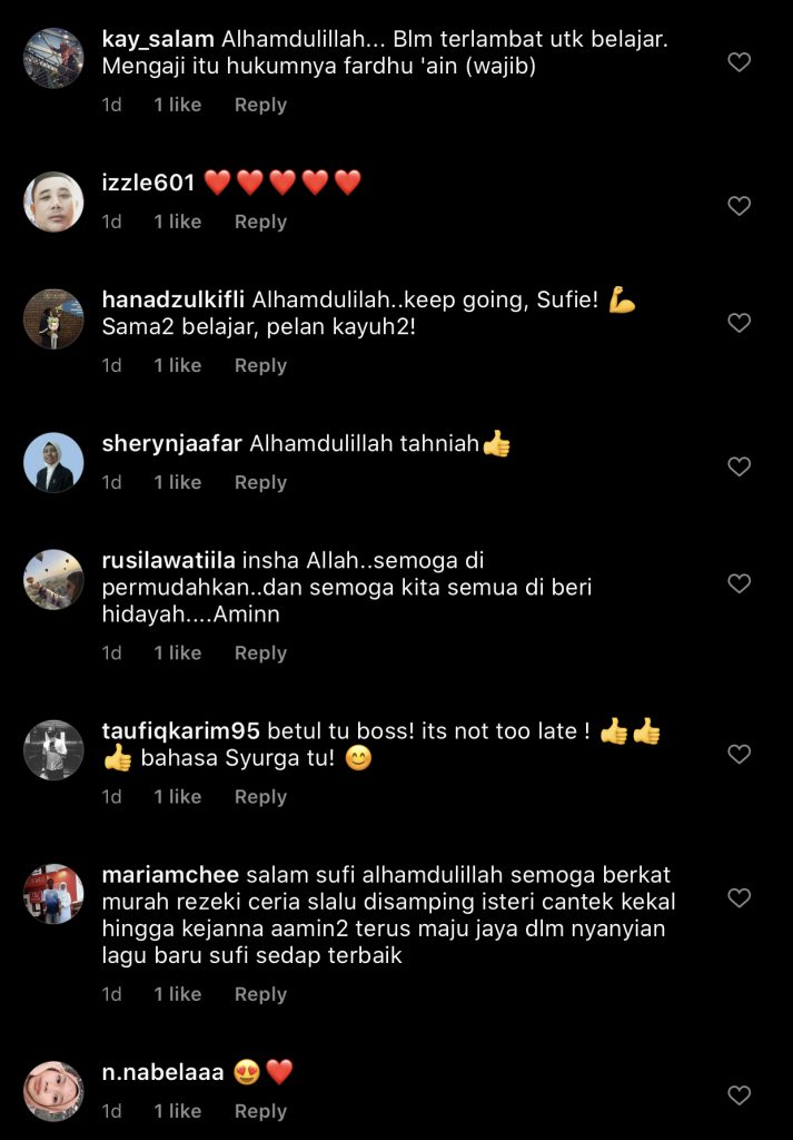 “Minggu Kedua Mengaji,” – Sufie Rashid Pegang Buku Iqra Pada Usia 29 Tahun, Peminat Doa & Pesan Belum Terlambat Untuk Belajar