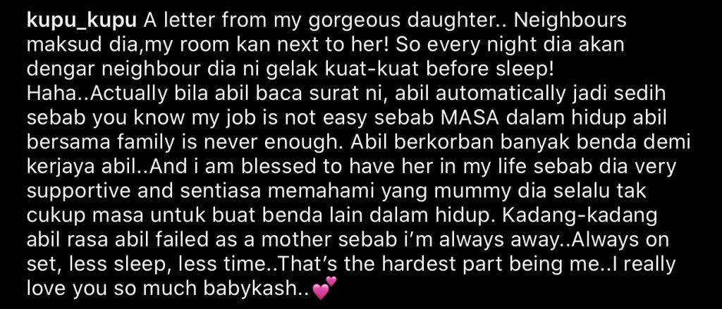 “Kadang Rasa Failed As A Mother Sebab…,” – Anak Minta Balik Awal, Nabila Luah Rasa Warkah Dikirim Keisha Sentuh Hatinya