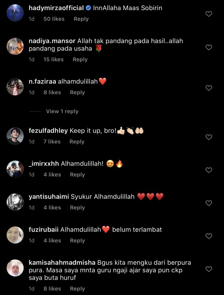 “Minggu Kedua Mengaji,” – Sufie Rashid Pegang Buku Iqra Pada Usia 29 Tahun, Peminat Doa & Pesan Belum Terlambat Untuk Belajar