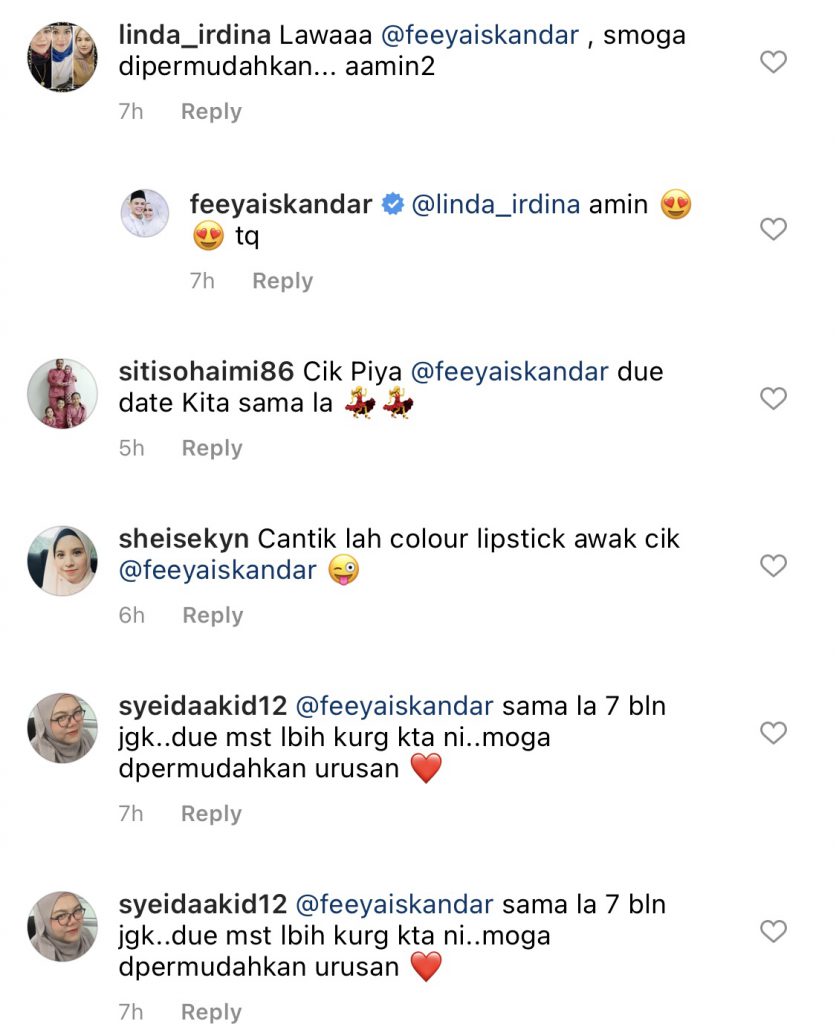 “Tau Tau Esok Beranak…,” – Usia Kandungan Dah Masuk Bulan Ke-7, Peminat Titip Doa Buat Feeya Iskandar