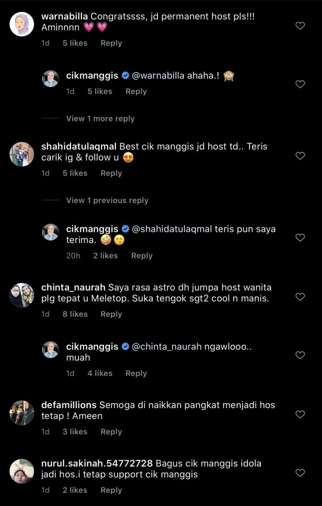 “Tak Nampak Kekok Pun,” – Ada Bakat Tersembunyi Jadi Hos, Peminat Puji Cik Manggis Kendalikan MeleTop Di Samping Nabil Ahmad