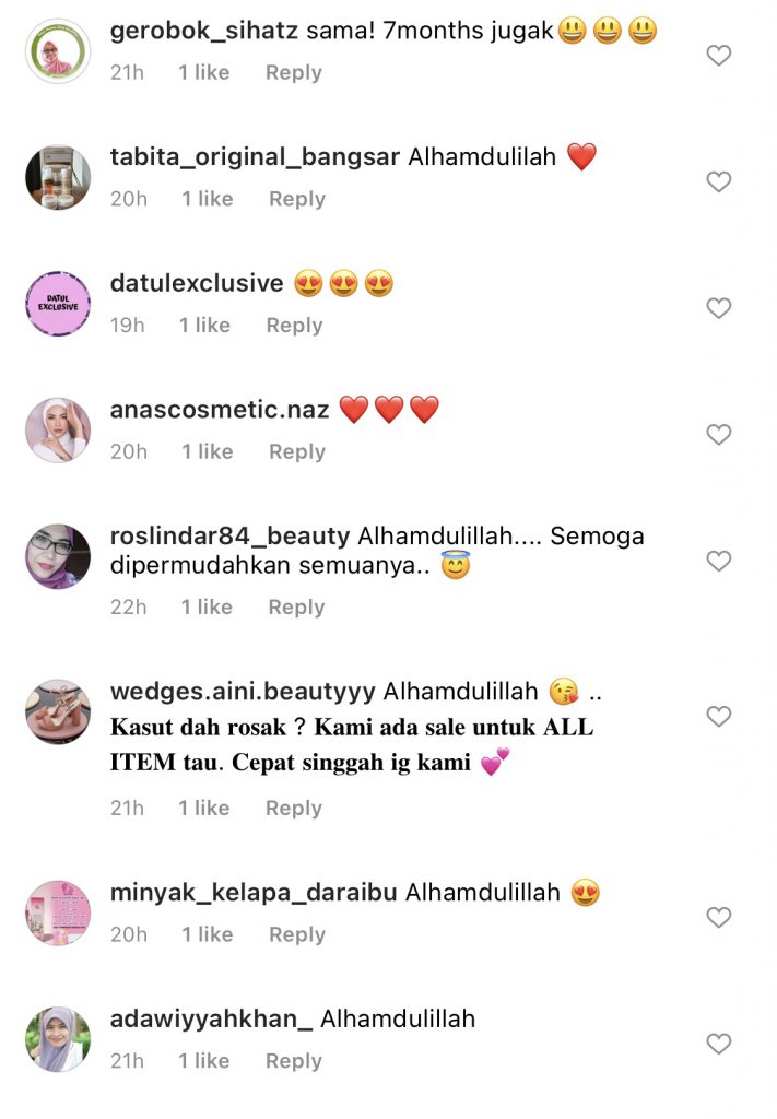 Kehamilan Sudah Masuk Bulan ke 7, Mawar Rashid Syukur &#8211; “Alhamdulillah Baby Sihat.”