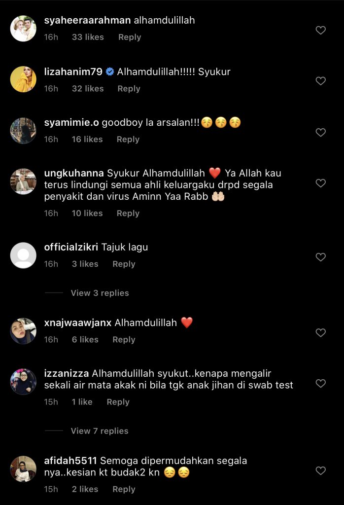 “Moga Alif Satar Cepat Sembuh. Begitu Juga Yang Lain,” &#8211; Jihan Muse Sekeluarga Negatif, Mulanya Risau Anak Tak Tahan, Tapi Rupanya&#8230;