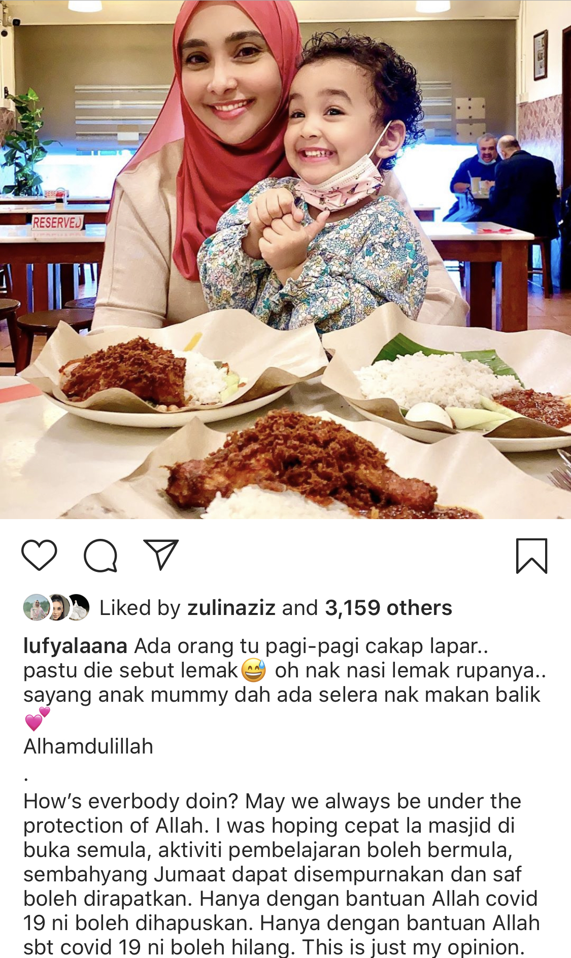“Cepatlah Masjid Dibuka, Saf Boleh Dirapatkan,” – Lufya Omar Rindu Aktiviti Di Masjid