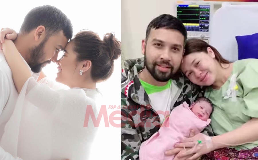 “Alhamdulillah Tahniah!,” – Emma Maembong Selamat Bersalin, Suami Kongsi Foto Dukung Bayi Comel Lelaki