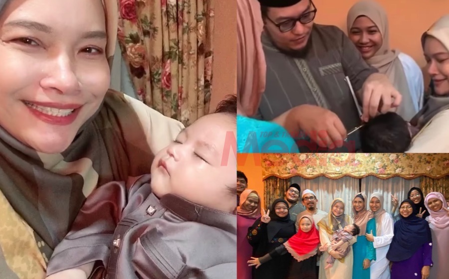 Nora Ariffin Gembira Dalam Syukur Majlis Tahnik Cucu Pertama Selesai – “Maaf Tak Dapat Jemput Saudara & Sahabat Sebab MCO