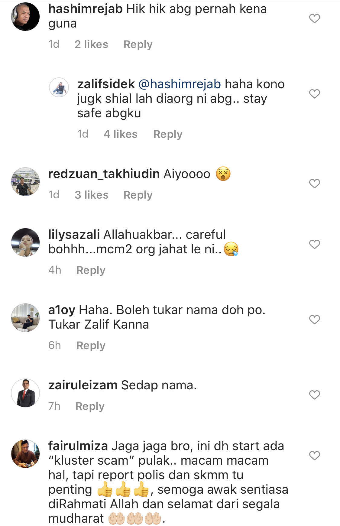 “Bodoh Punya Scammer,” &#8211; Guna Nama Untuk Penipuan Online, Zalif Sidek Buat Laporan Polis!