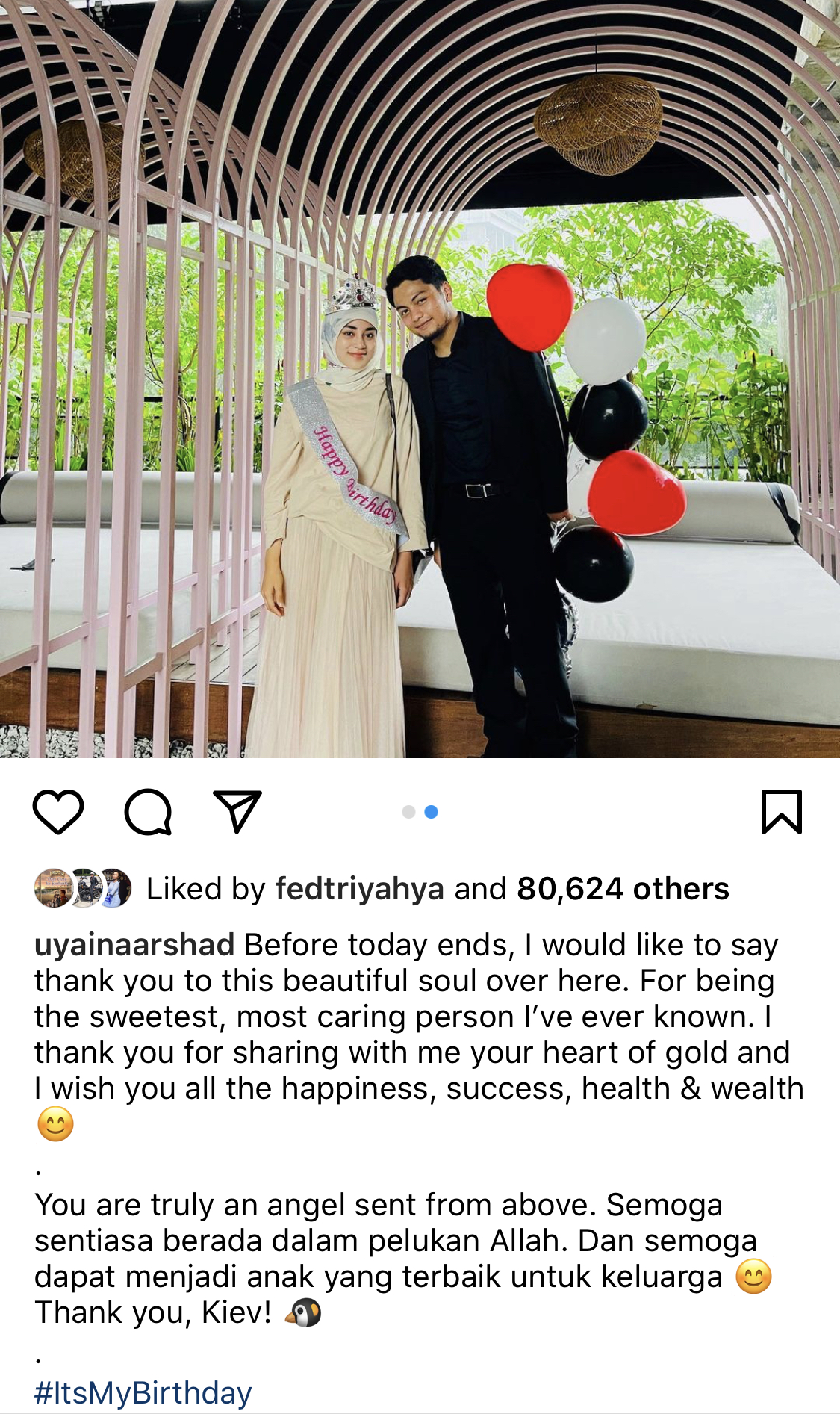 “I would Like To Say Thank You To This Beautiful Soul Over Here,” &#8211; Sweetnya Ucapan Uyaina Arshad Buat Raja Syahiran. Peminat Usik Cepat Berjodohan!