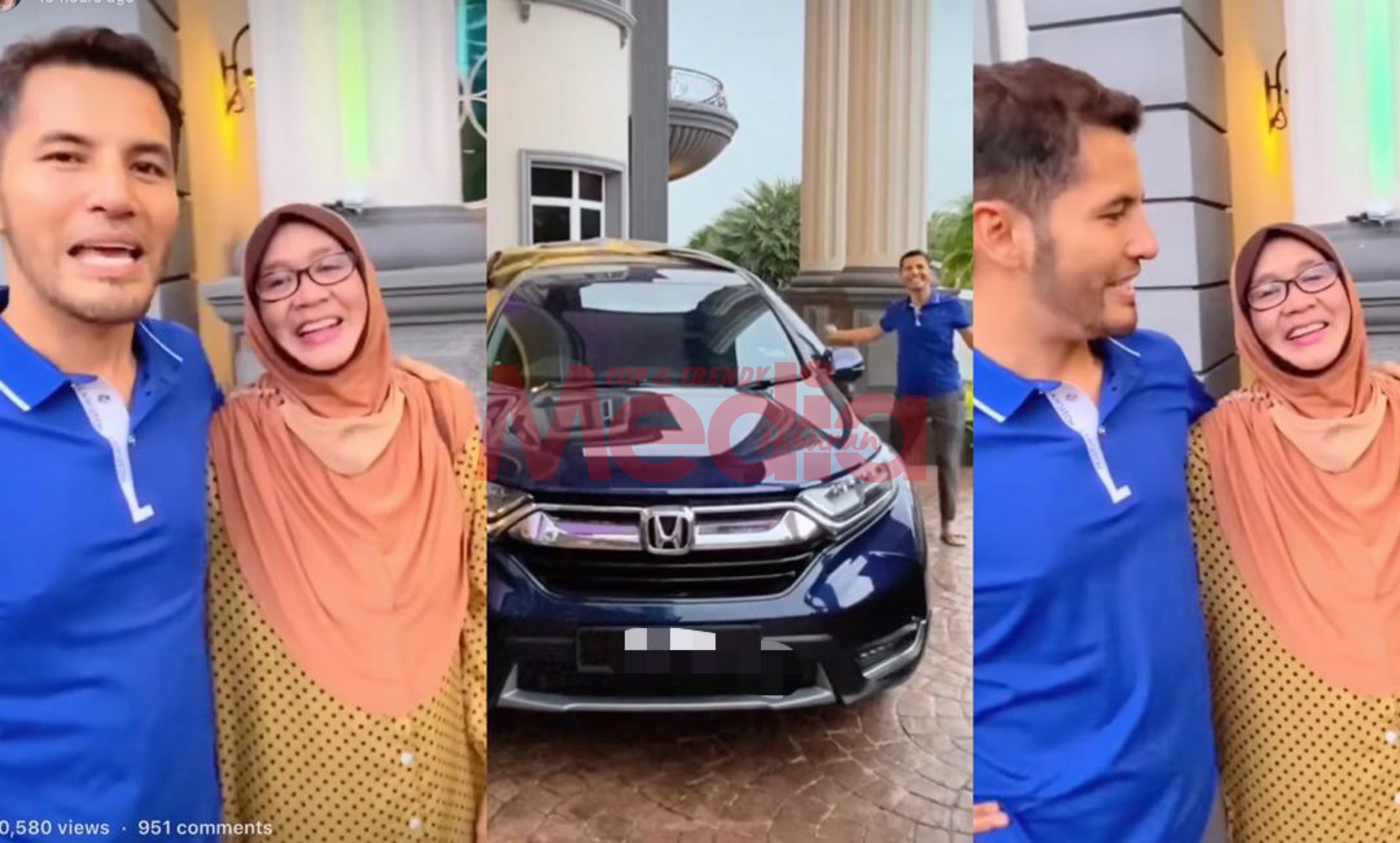 “Kita Kena Berbuat Baik Sebab&#8230;,” &#8211; Murahnya Hati! Datuk Aliff Syukri Hadiahkan Sebuah Kereta Berjenama Kepada Ibu Mertua