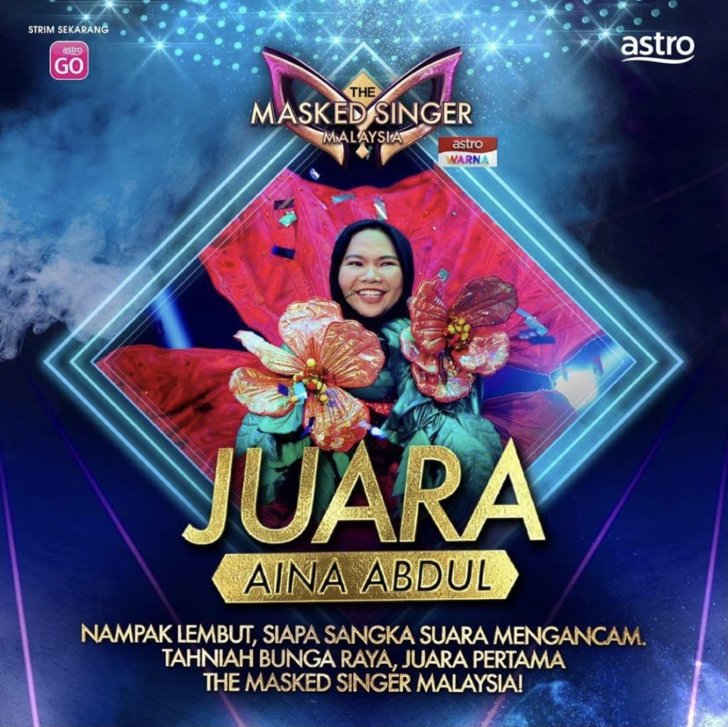 “Aina Abdul, Datin Alyah!” &#8211; Di Sebalik Topeng Peserta Akhir The Masked Singer Akhirnya Sudah Terjawab!