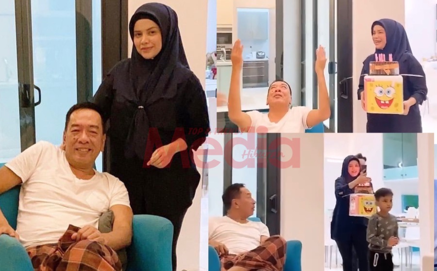 “Berebut Pulak Nak Tiup Lilin,” &#8211; Alyah Sambut Hari Jadi Suami Secara Sederhana, Tok Ram Kongsi Momen Di Instagram