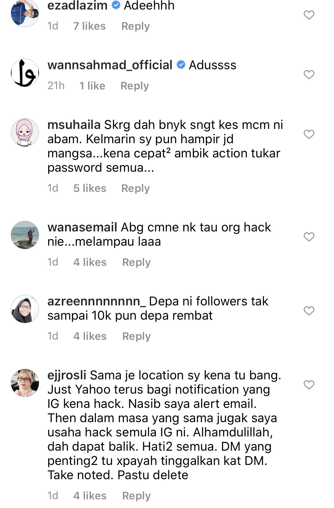 “15 Minit Dapat Balik, Hacker Tu Rampas Semula&#8230;,” &#8211; Cepat Bertindak, Zarul Husin Dedah Instagram Hampir Kena Godam Individu Di Turki