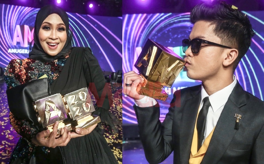 “Alhamdulillah Ini Semua Rezeki,” &#8211; Siti Nordiana &#038; Haqiem Rusli Ungguli Top Top MeleTop, Ini Senarai Lengkap Penerima Trofi AME2020