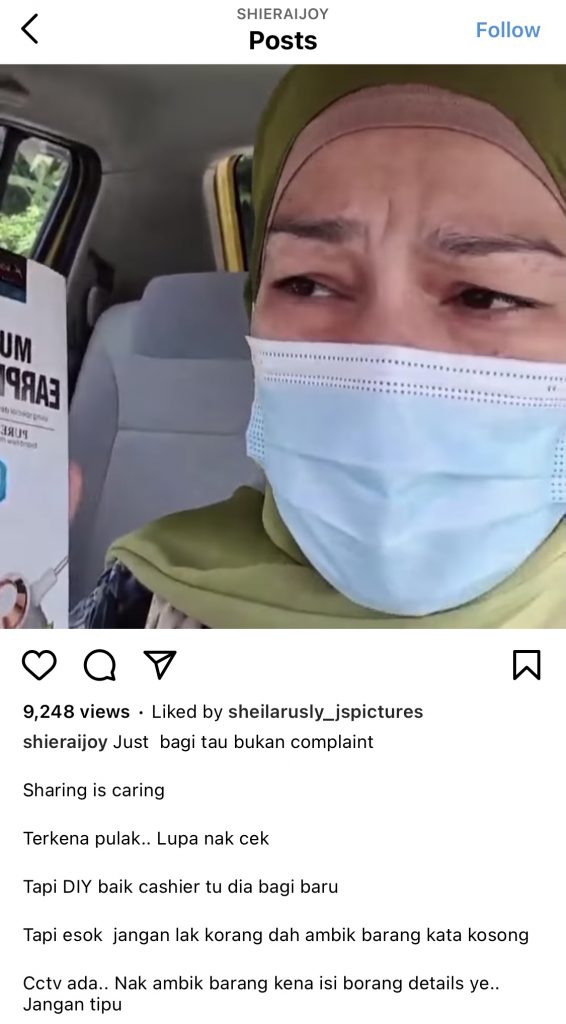 “Bukan Nak Complain, Tapi&#8230;,”- Dalam Kotak Tiada Kosong? Sharifah Shahirah Minta Ramai Lebih Berwaspada