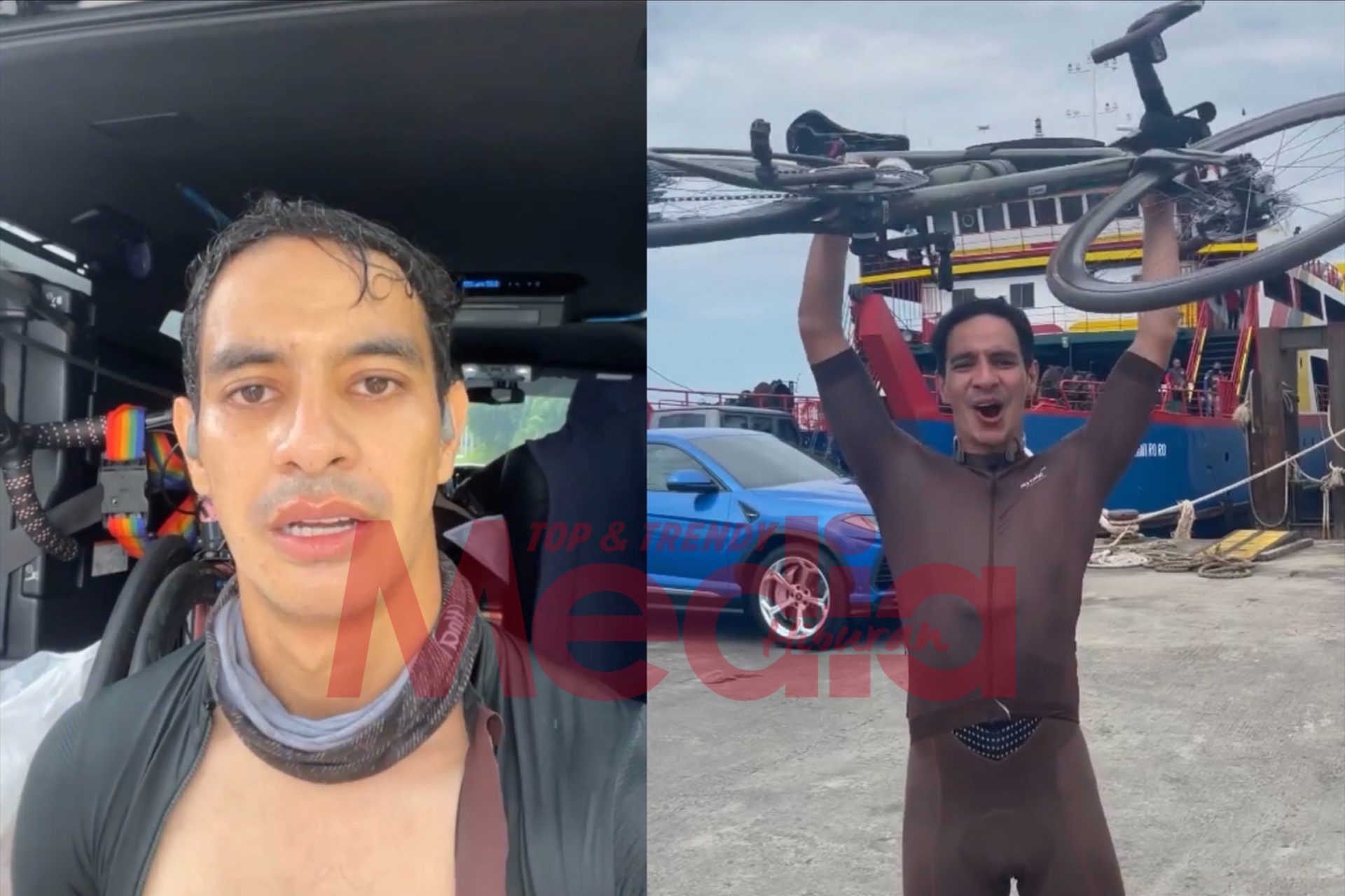 “Saya Je Artis Tempatan Yang Buat Kerja Gila Ni,” – 540KM Dalam Masa 3 Hari, Harris Annuar Naik Basikal Dari Rumah Ke Langkawi